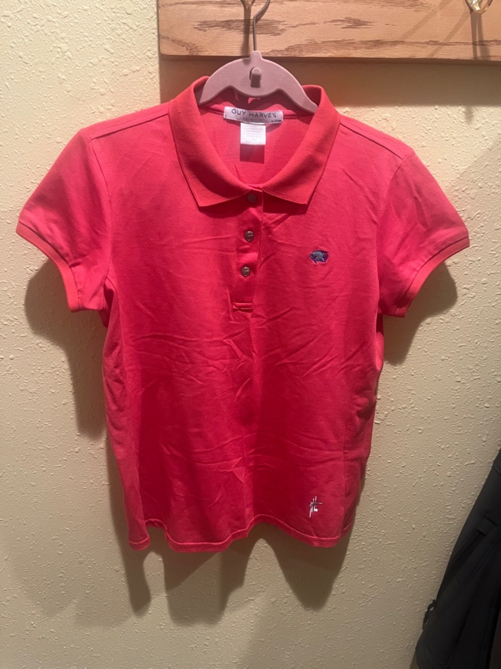 Guy Harvey Woman’s Bright Pink Polo Shirt - SzM